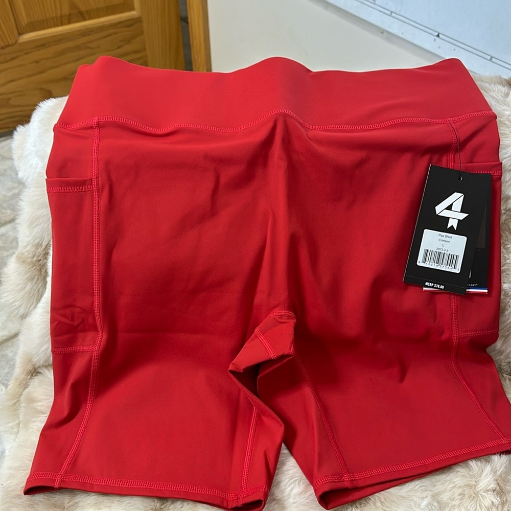 Women’s new biking shorts red large